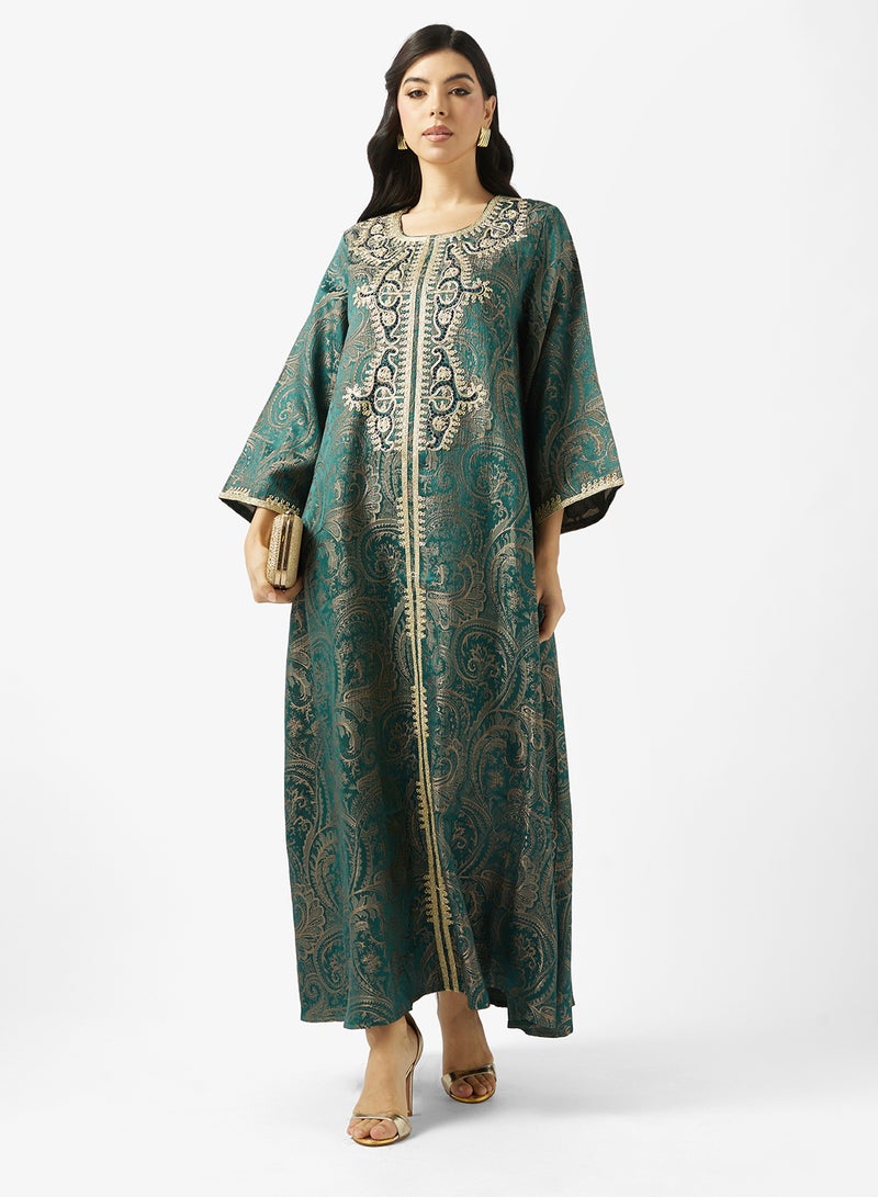 Khizana Embroidered Jalabiya - Image 4